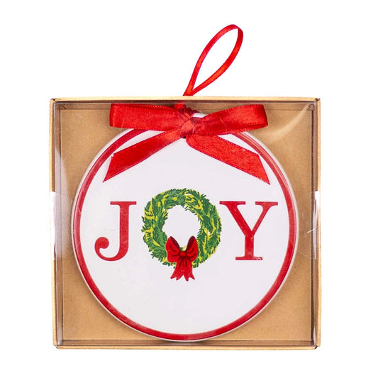Joy Wreath Ornament