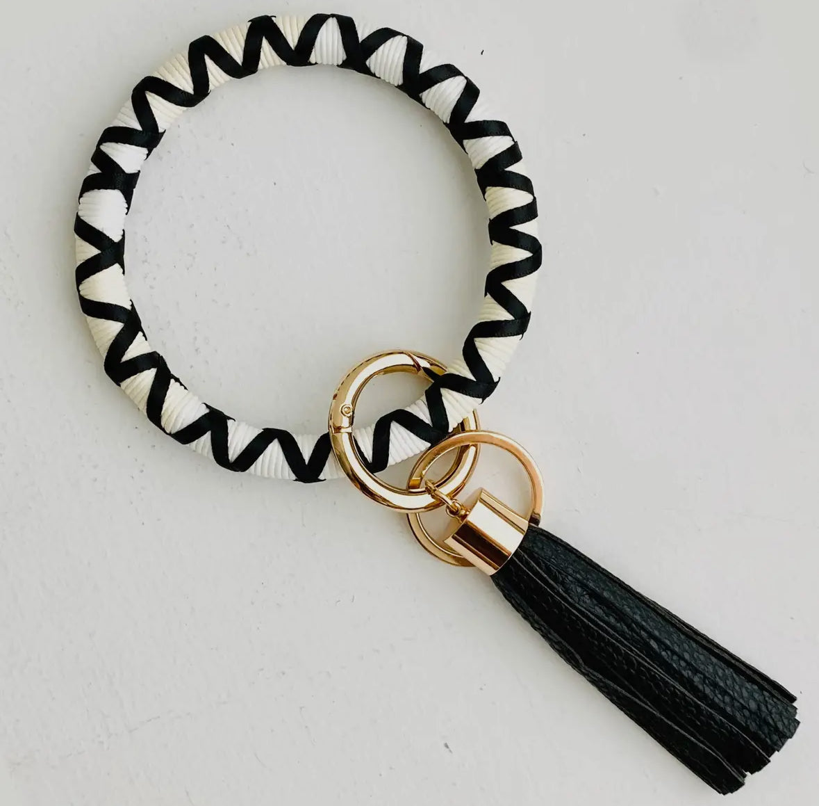 Black & White Bangle Keychain