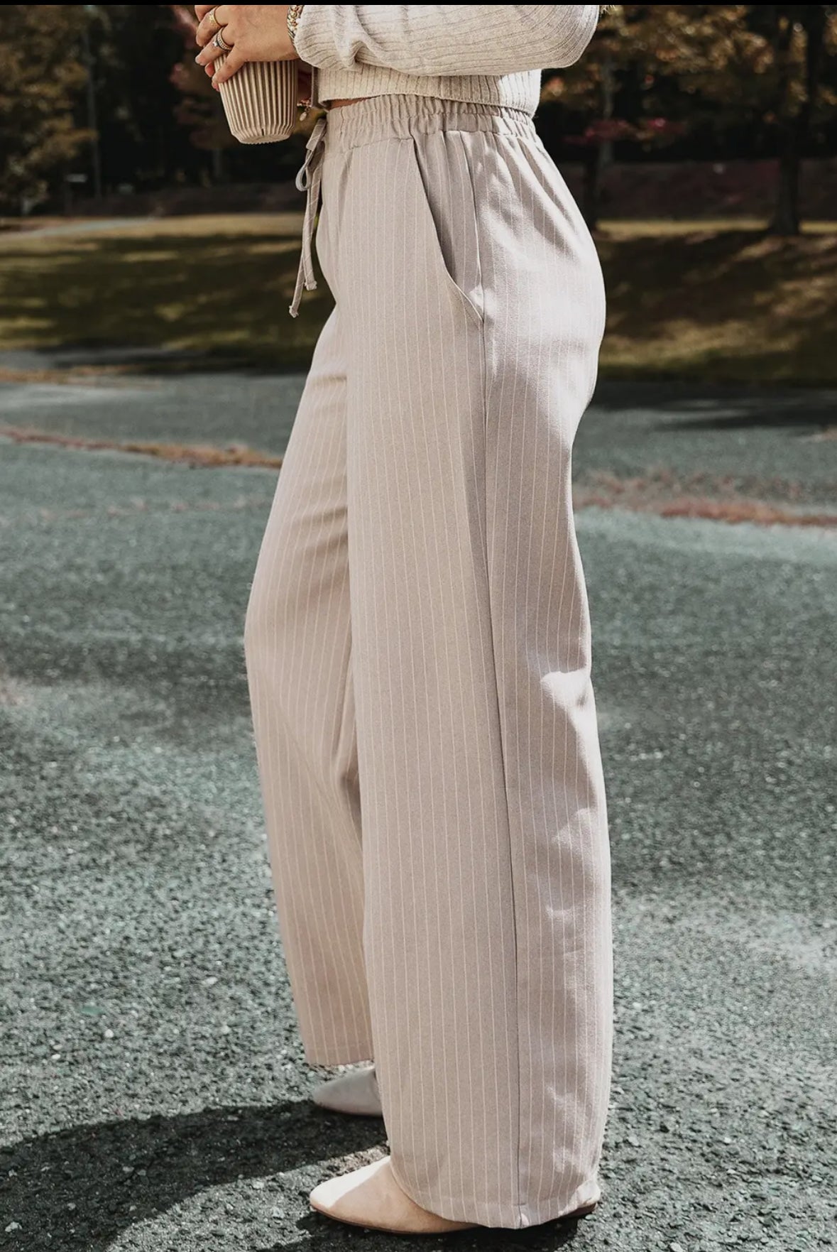 Khaki Stripe Pants