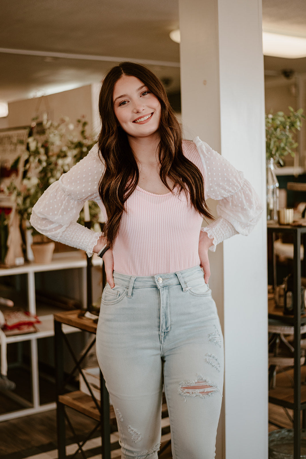 Pink Dotted Bodysuit