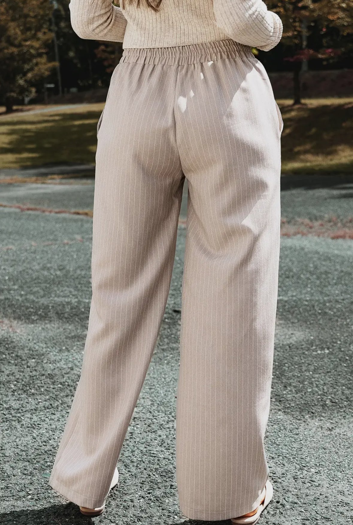 Khaki Stripe Pants
