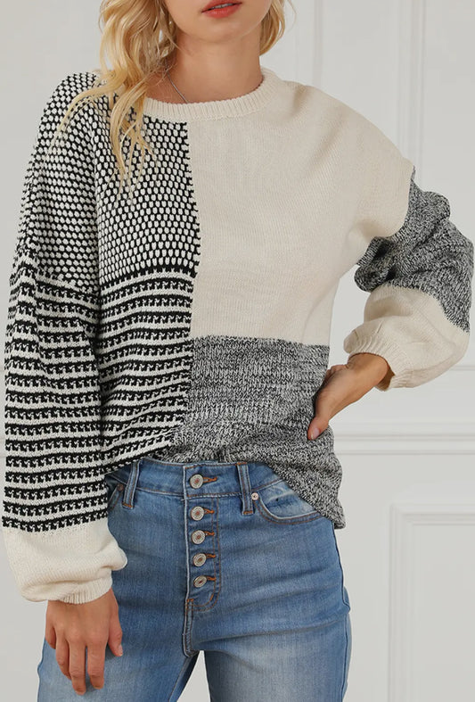 Black Block Sweater