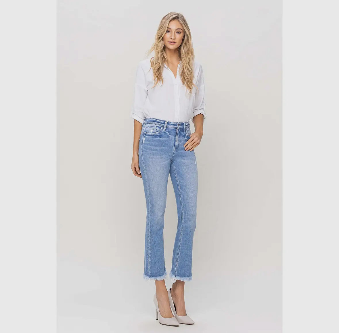 High Rise Flare Jean - Beckons