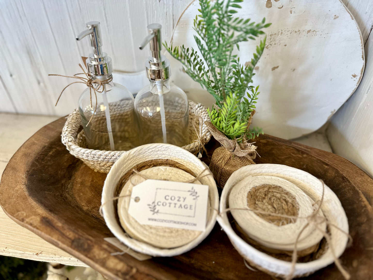 Soap Pump Basket Set