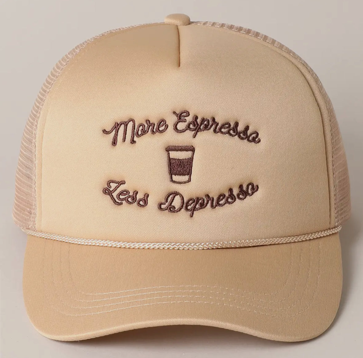 More Espresso Less Depresso Hat