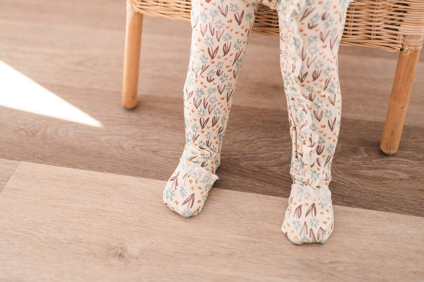 La La Floral Ruffle Zipper