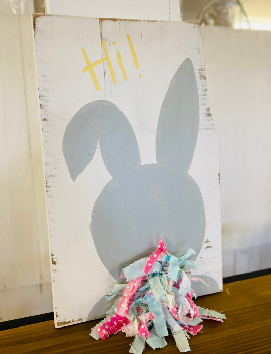 Hi! Bunny Sign