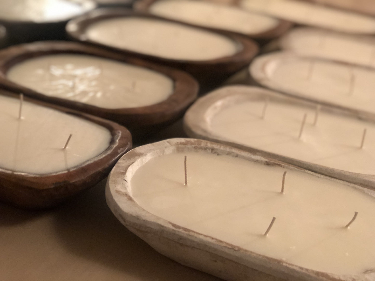 White Dough Bowl Candle