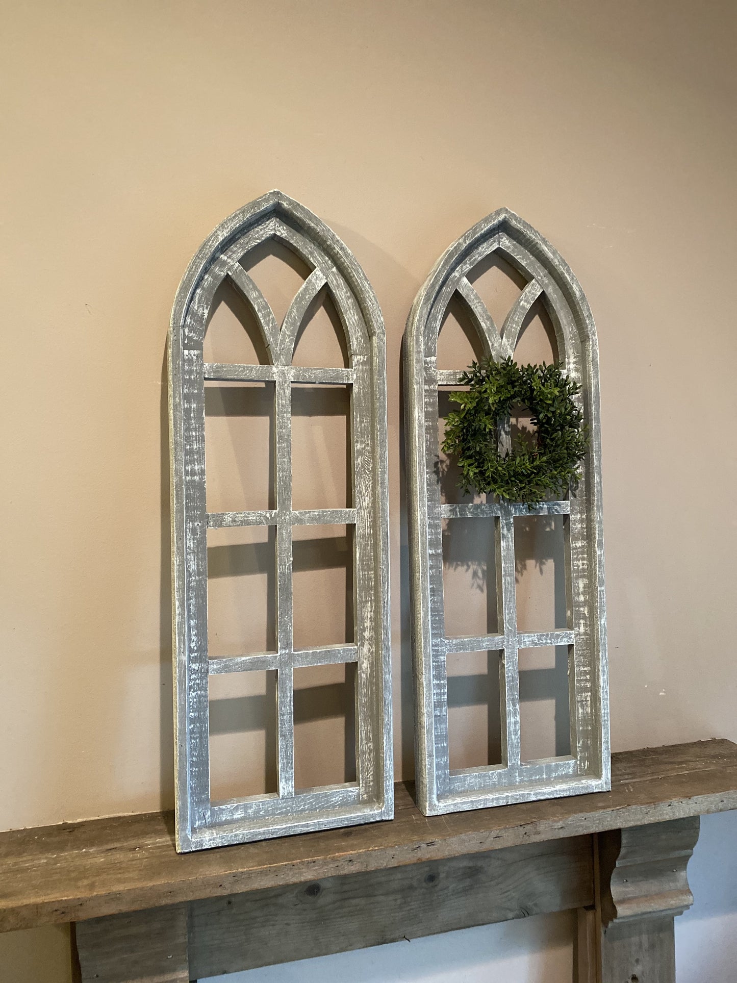 Gray 9 Pane Window