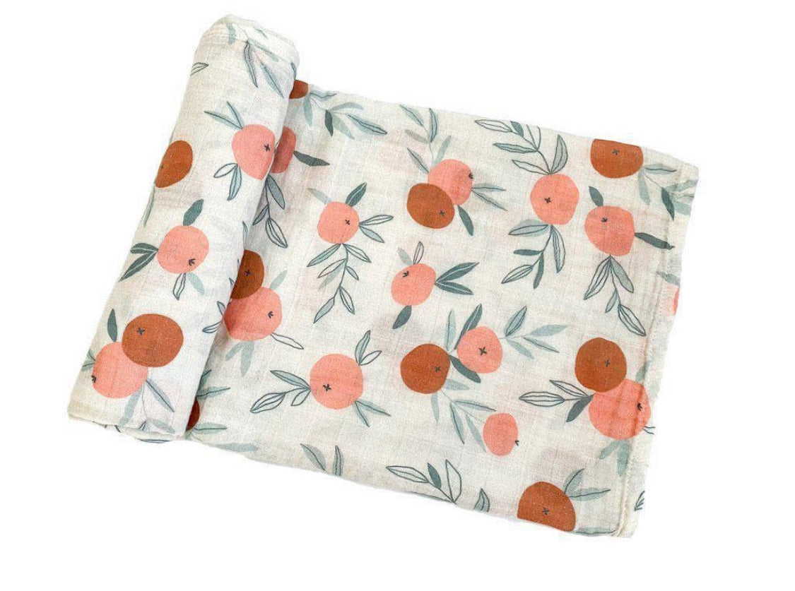 Fruit Bamboo Muslin Swaddle Blanket