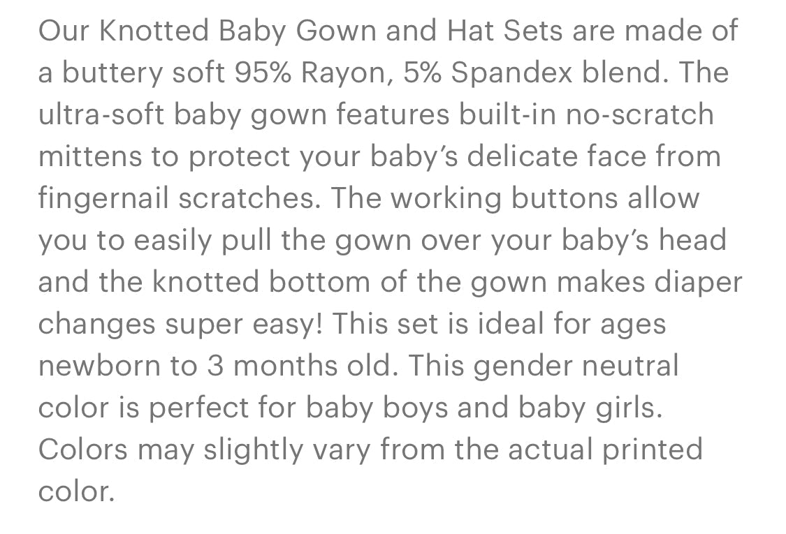 Black Knotted Gown + Hat