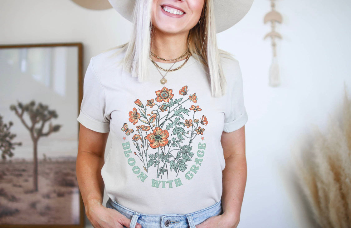 Bloom With Grace Tee