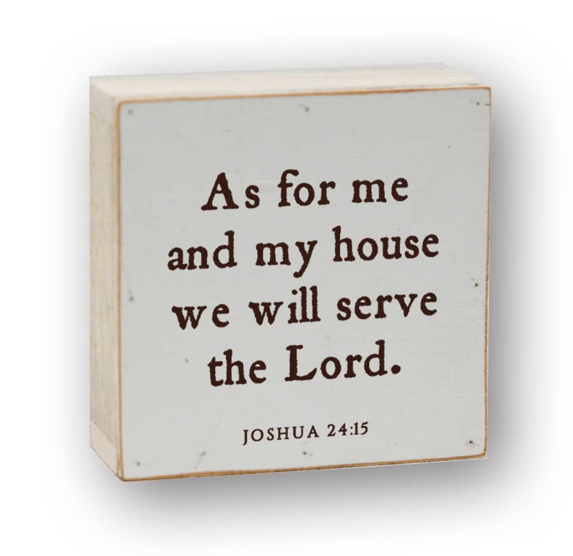 As For Me And My House Sign