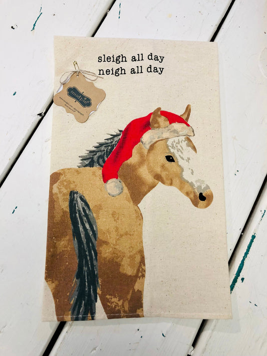 Sleigh All Day Tea Towel