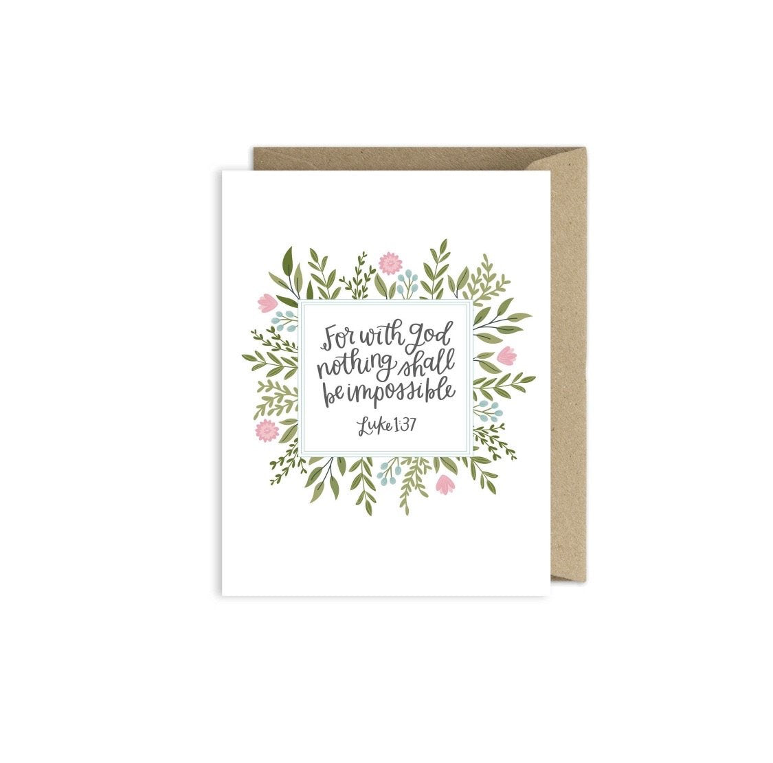 Greeting Card | For With God