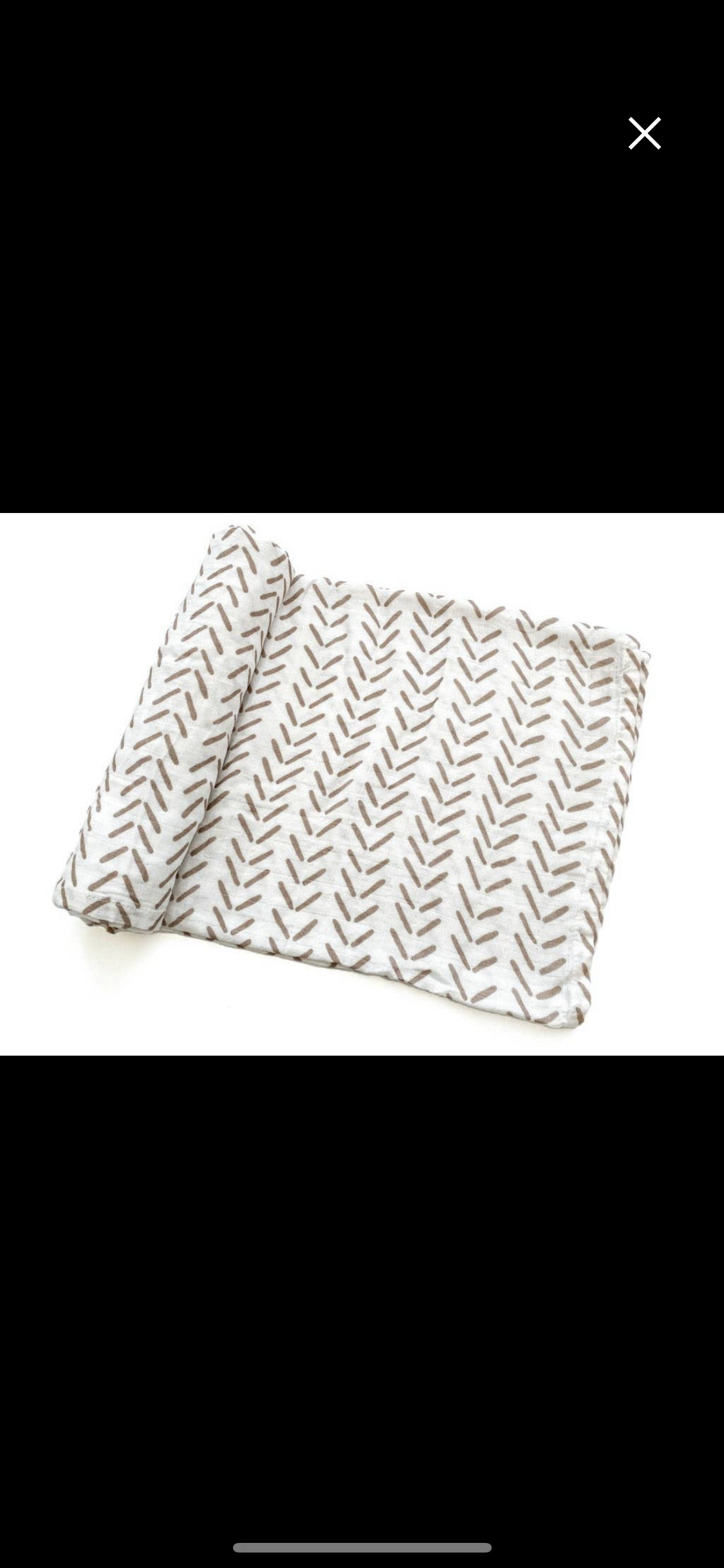 Mocha Arrow Swaddle Blanket