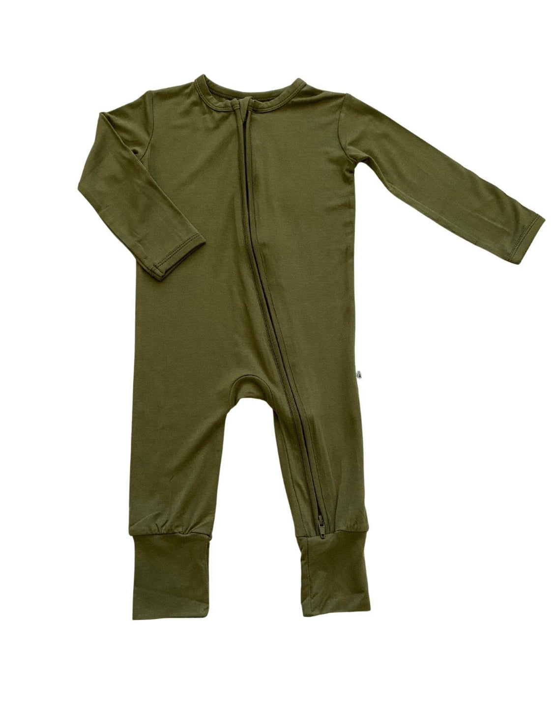 Olive Green Zipper