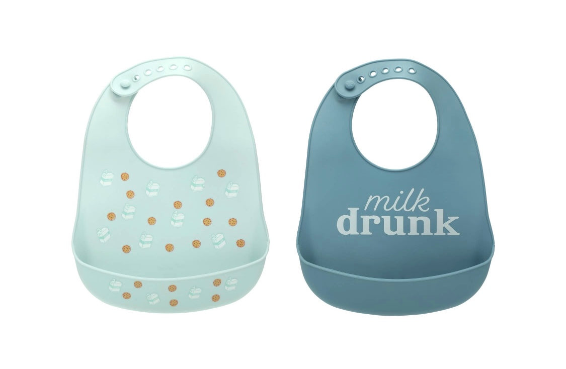 Milk Drunk Bib Set