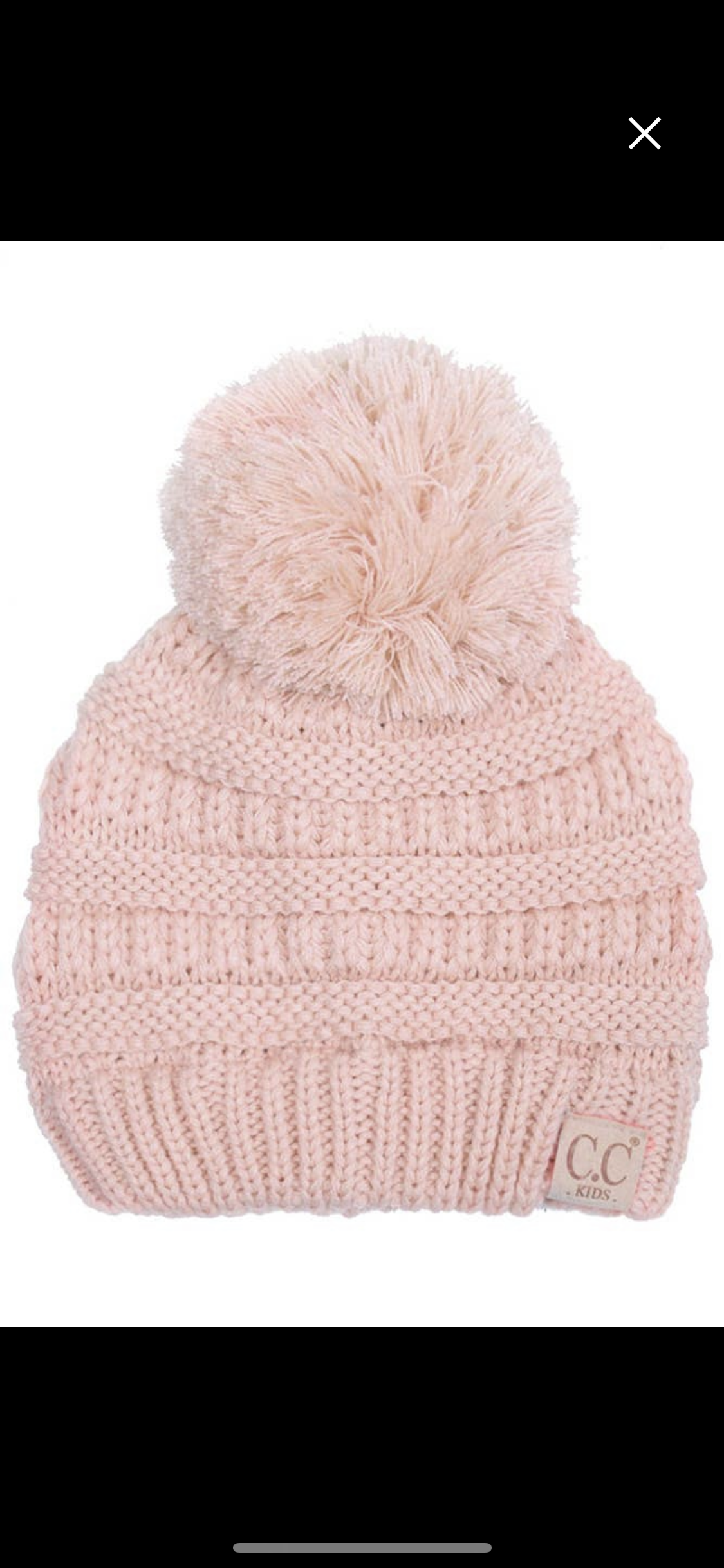 C.C. Kids Knit Pom Beanie