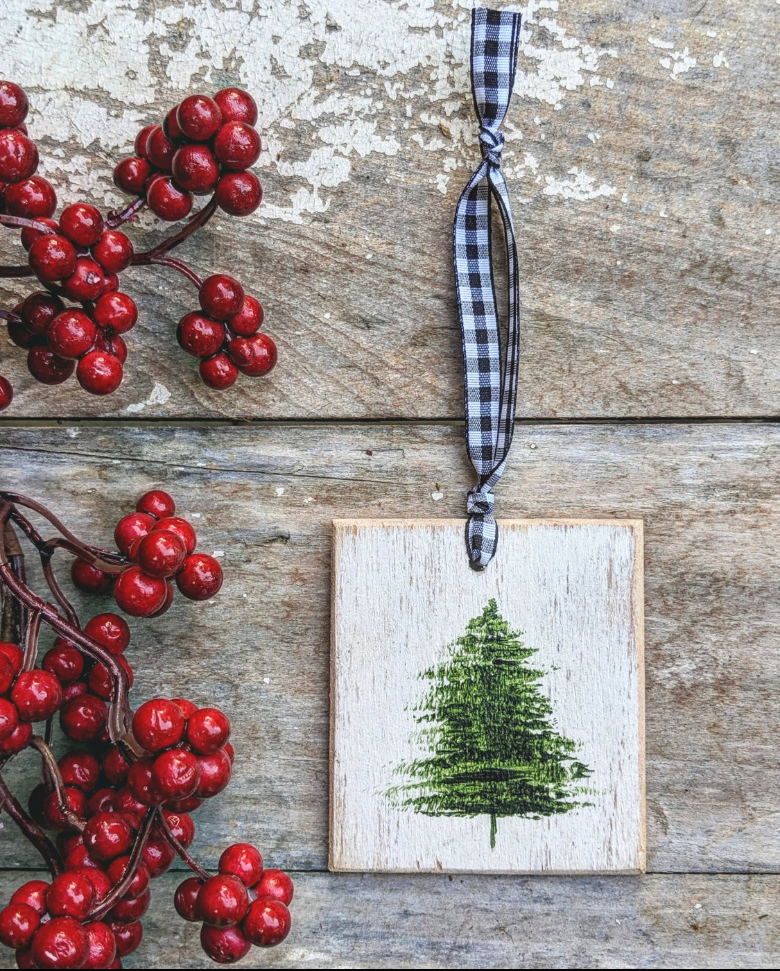 Rustic Tree Ornament