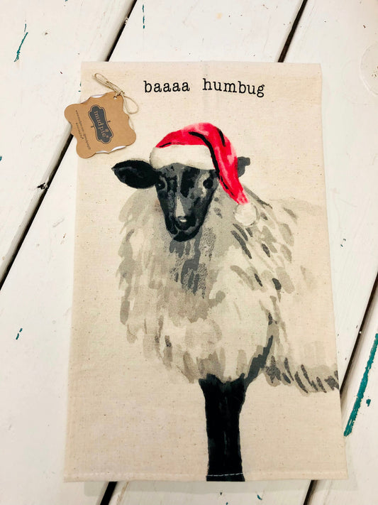 Bah Humbug Tea Towel