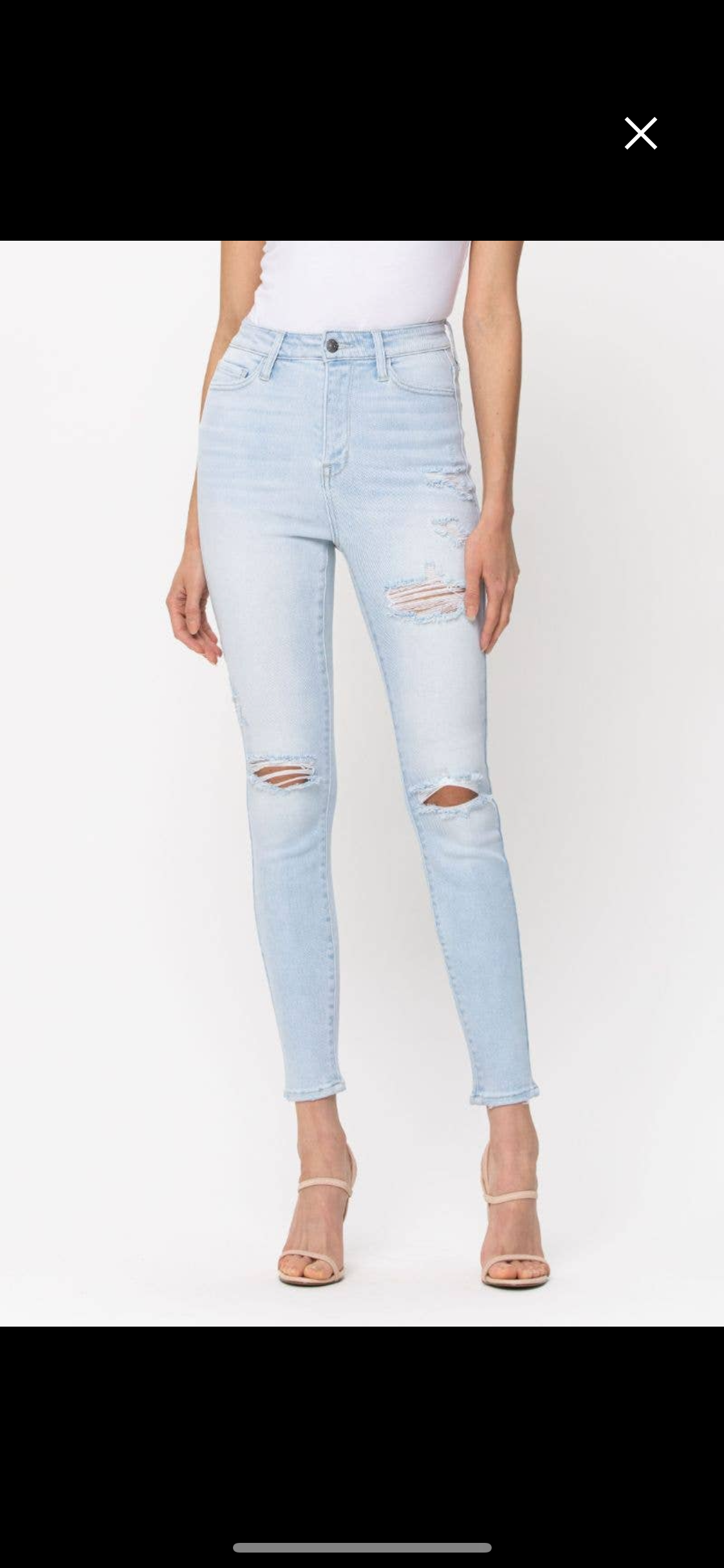 Light Distressed Skinnies