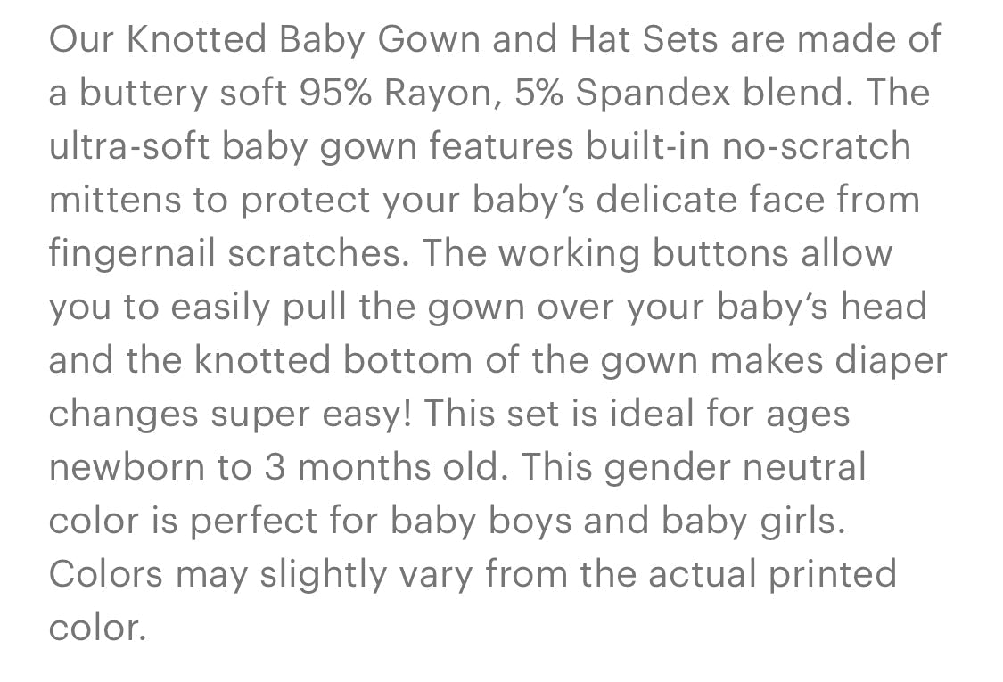 Pink Knotted Gown + Hat