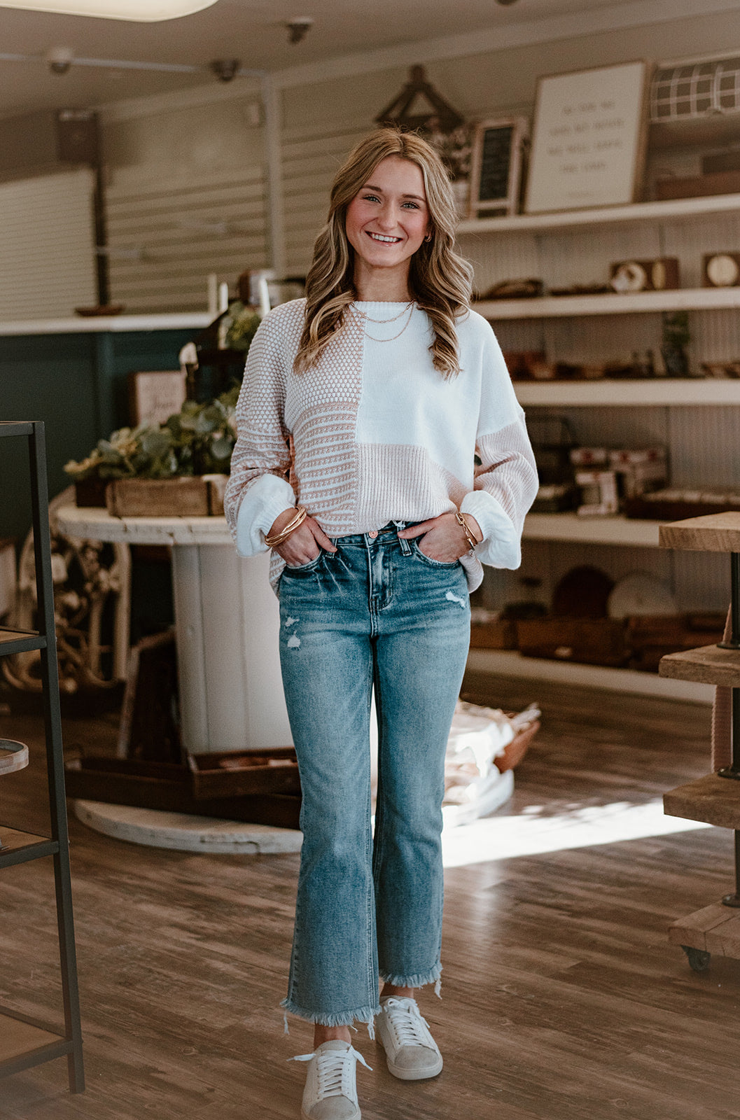 Sand Block Sweater