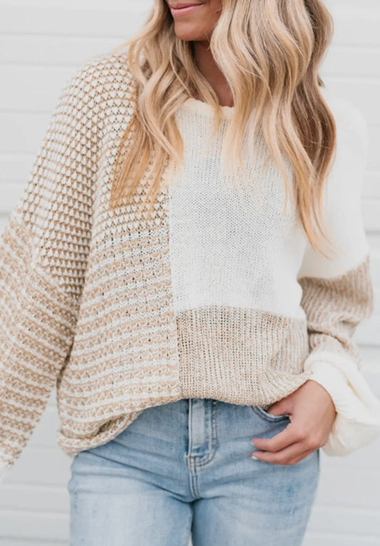 Sand Block Sweater