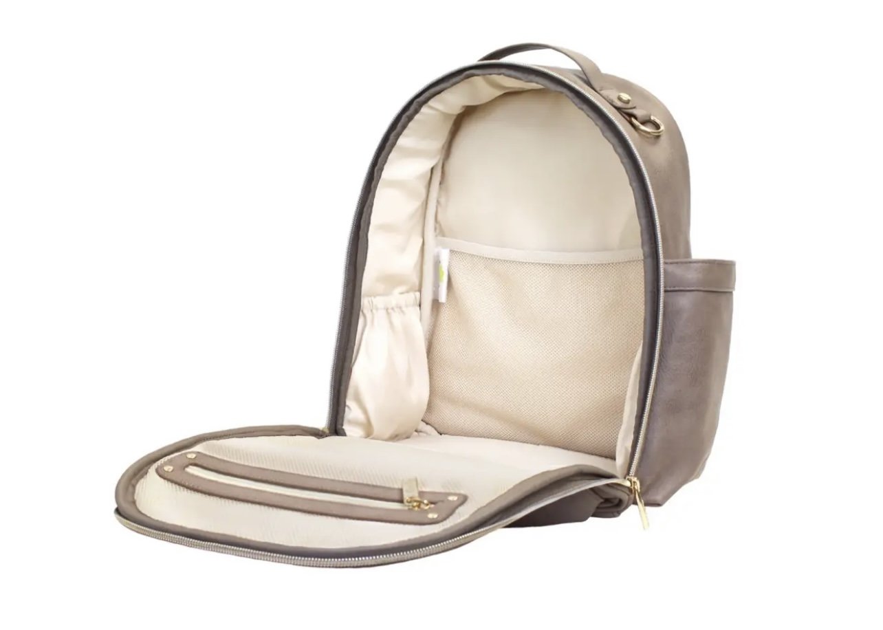 Taupe Itzy Mini Diaper Bag Backpack