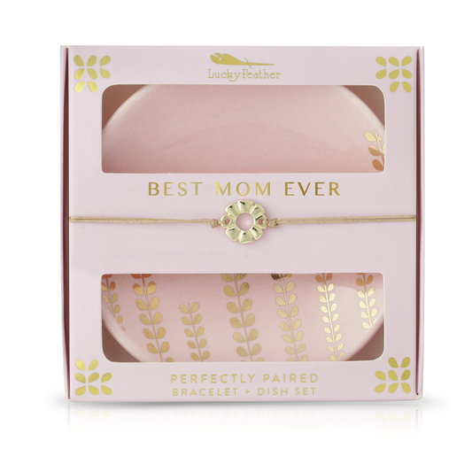 Best Mom Ever - Bracelet & Dish Set