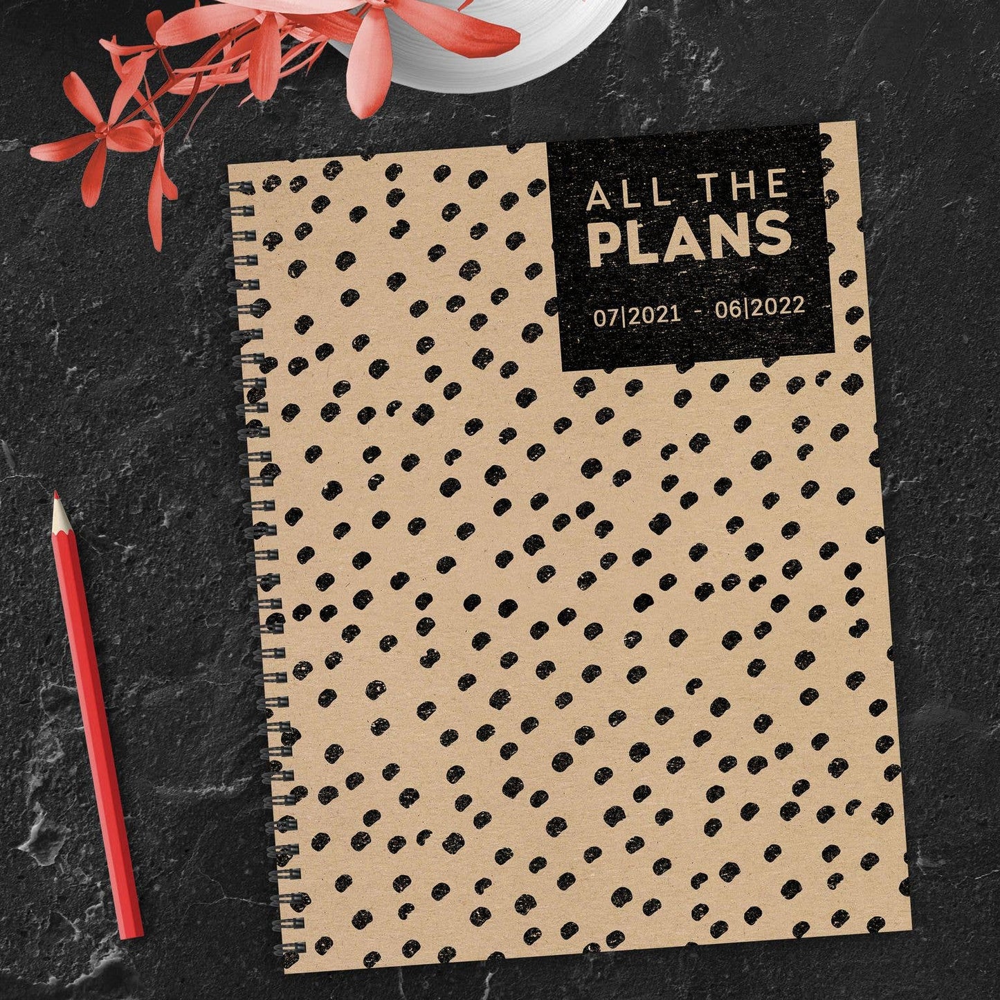 Dotted Kraft Planner