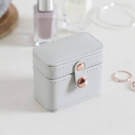 Mini Grey Jewelry Case