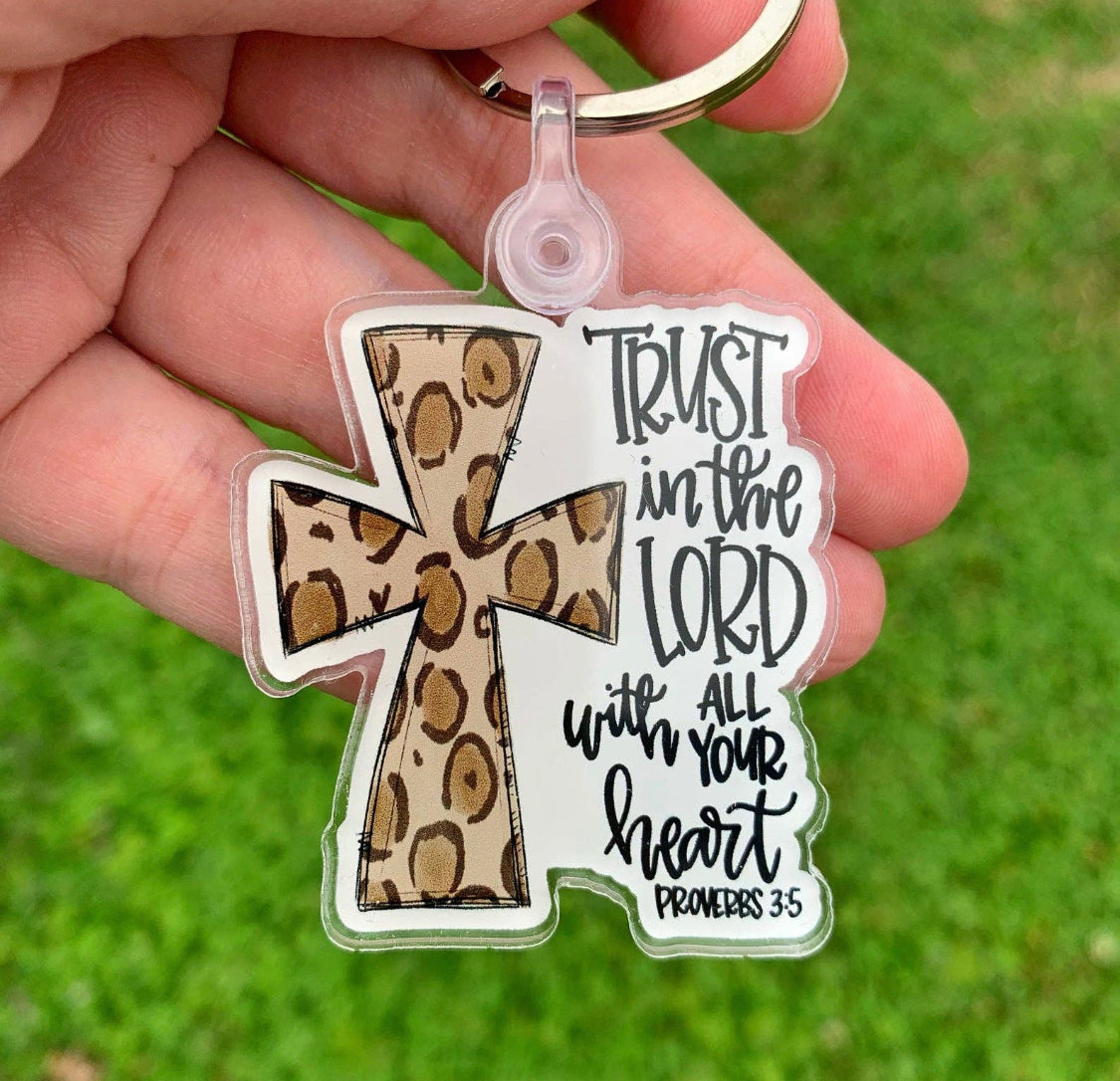 Trust In The Lord Keychain