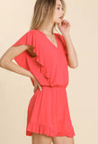 Classy In Coral Romper