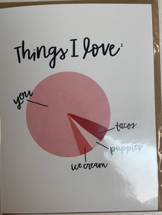 Greeting Card | Things I Love