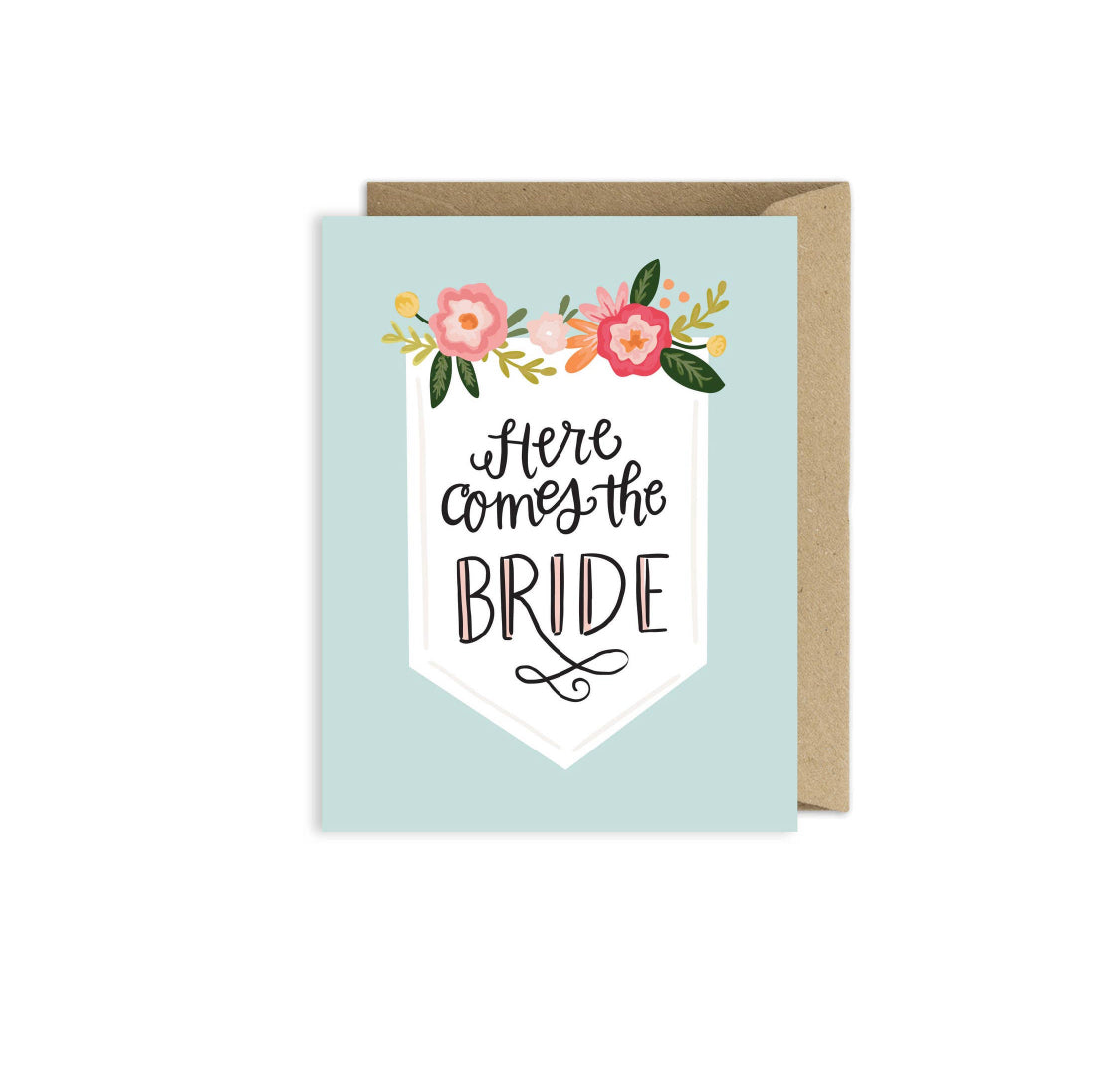 Here Comes The Bride Card