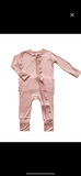 Dusty Pink Ruffle Zipper