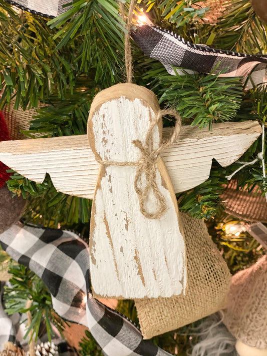 Wood Angel Ornament