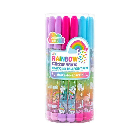 Rainbow Glitter Wands